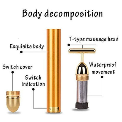 🔥 HOT SALE 🔥 24K Gold Electric Facial Massage Roller 🌟50% OFF🌟🌟